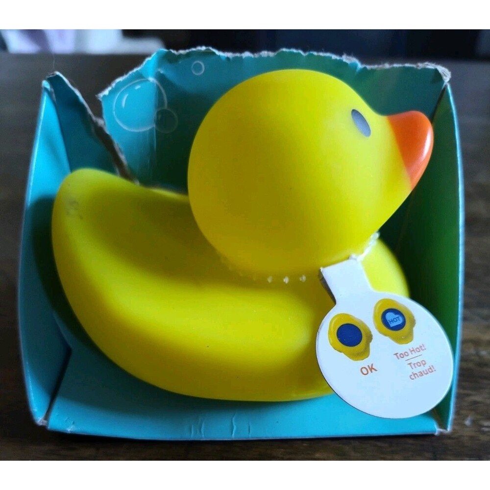 Munchkin White Hot Safety Bath Ducky Temperature Sensor Rubber Duck Toy